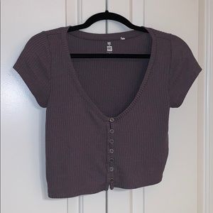 Me to We purple crop top💜